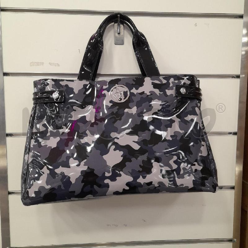 BORSA D ARMANI JEANS MILITARE BL GR NE  | Mercatino dell'Usato Roma viale tirreno 1