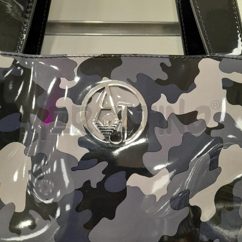 BORSA D ARMANI JEANS MILITARE BL GR NE  | Mercatino dell'Usato Roma viale tirreno 3