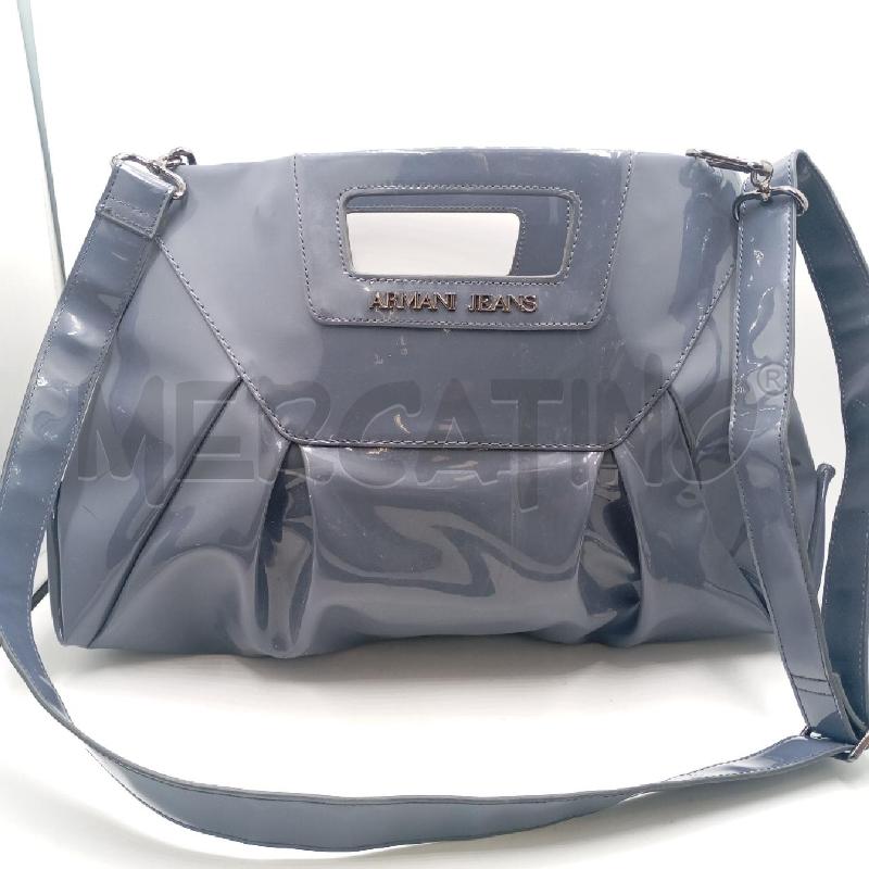 BORSA D ARMANI JEAN BL DELAVE LUCIDA + TRACOLLA | Mercatino dell'Usato Roma viale tirreno 1