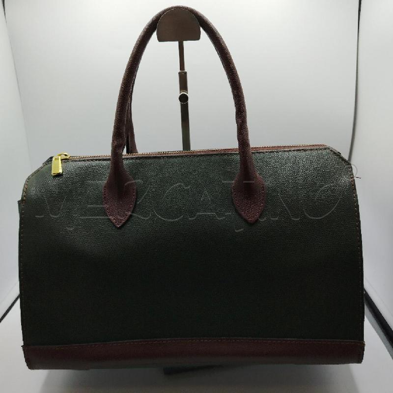 BORSA D BAULETTO MA VE SCURO GENUINE LETHER | Mercatino dell'Usato Roma viale tirreno 1