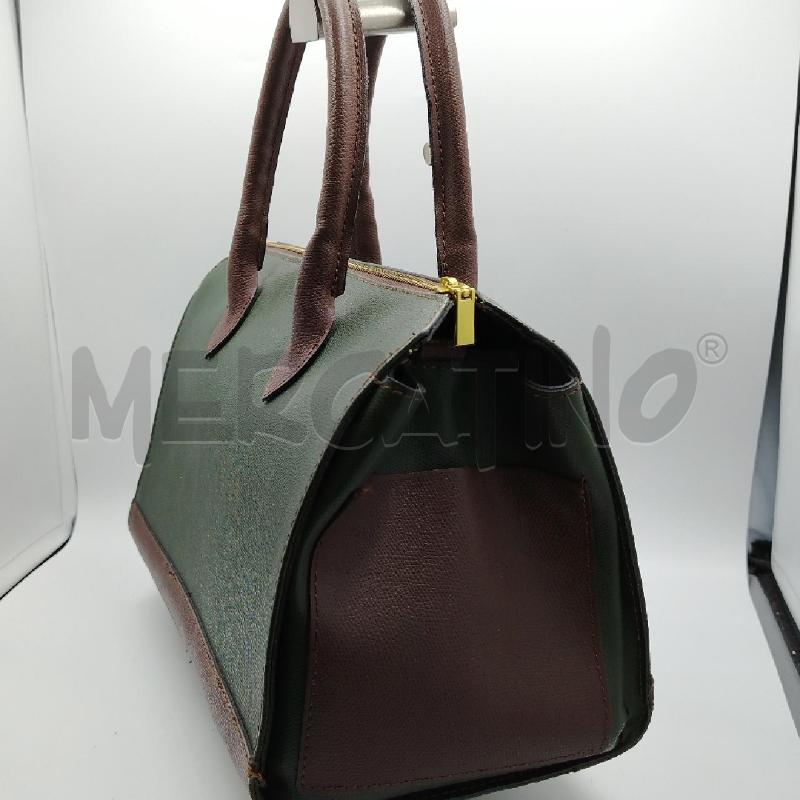 BORSA D BAULETTO MA VE SCURO GENUINE LETHER | Mercatino dell'Usato Roma viale tirreno 3
