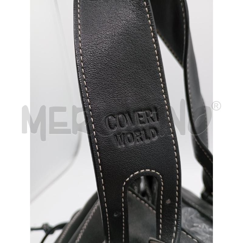 BORSA D COVERI WORL VERA PELLE NERO | Mercatino dell'Usato Roma viale tirreno 2
