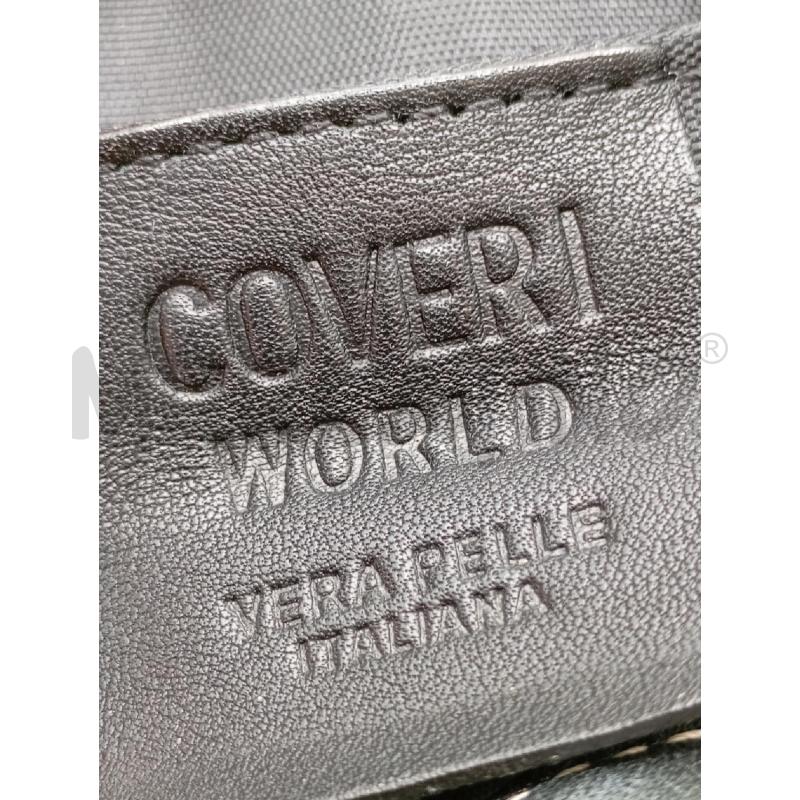 BORSA D COVERI WORL VERA PELLE NERO | Mercatino dell'Usato Roma viale tirreno 5