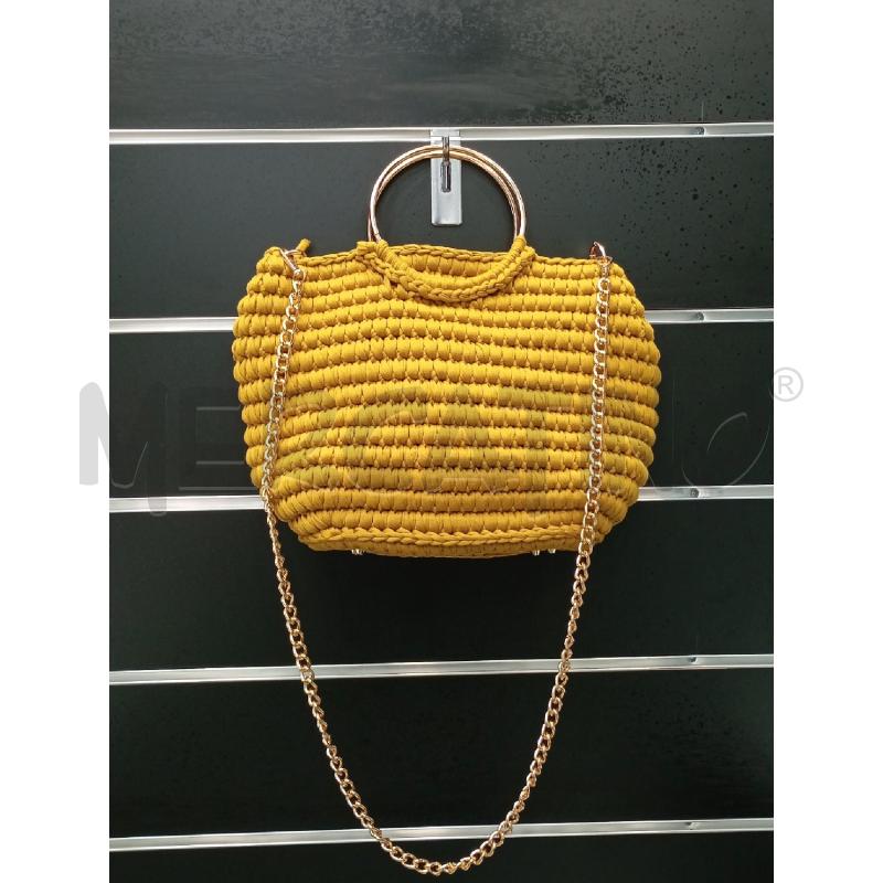 BORSA D CROCHE VE ACIDO MANICO RIGIDO CIRCOLARE  | Mercatino dell'Usato Roma viale tirreno 1