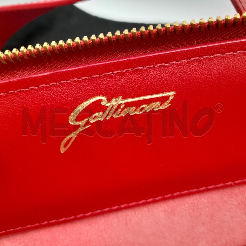 BORSA D GATTINONI RSS LOGO GI + POCHETTE  | Mercatino dell'Usato Roma viale tirreno 4