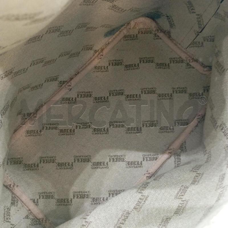 BORSA D GIANFRANCO FERRE BL TRACOLLA LUCIDA | Mercatino dell'Usato Roma viale tirreno 4