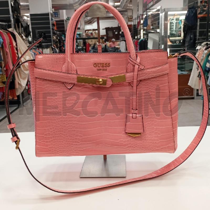 BORSA D GUESS COCCO RS + TRACOLLA  | Mercatino dell'Usato Roma viale tirreno 1