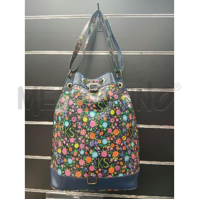 BORSA D KEN SCOTT BL FIORI COL  | Mercatino dell'Usato Roma viale tirreno 2