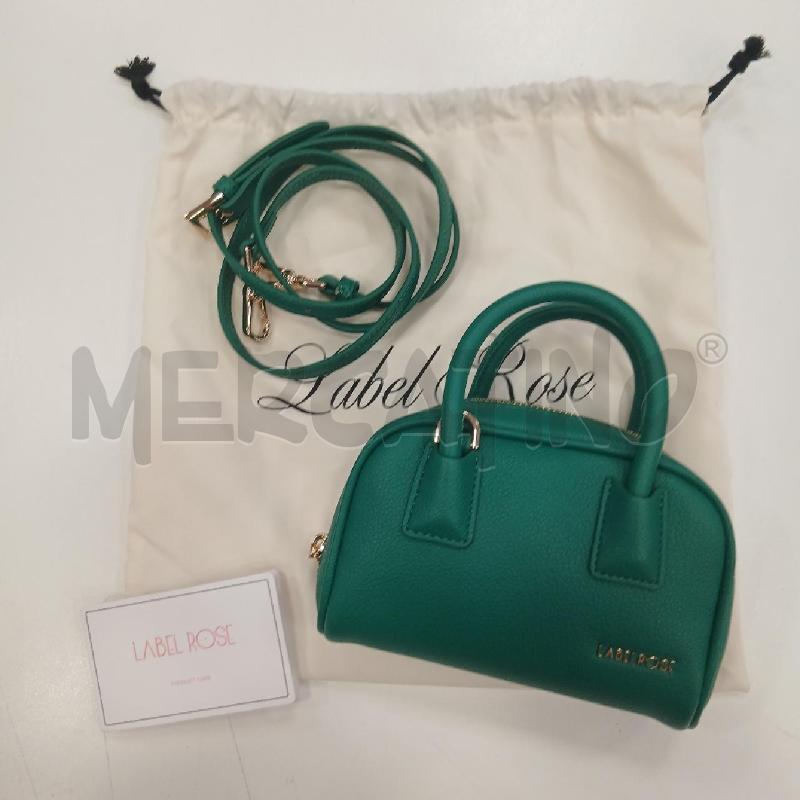 BORSA D LABEL ROSA VERDE | Mercatino dell'Usato Roma viale tirreno 1