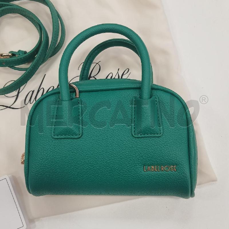BORSA D LABEL ROSA VERDE | Mercatino dell'Usato Roma viale tirreno 2