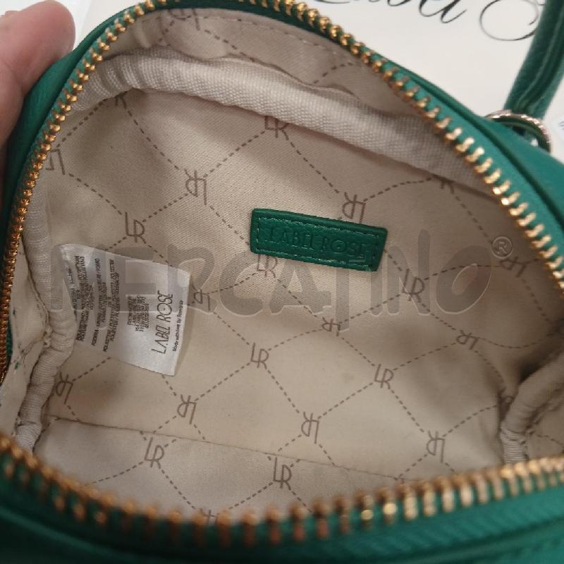BORSA D LABEL ROSA VERDE | Mercatino dell'Usato Roma viale tirreno 5