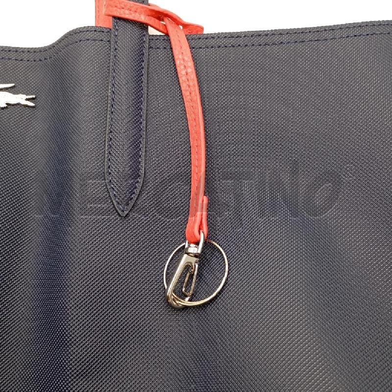 BORSA D LACOSTE BLU INTERNO ROSSO | Mercatino dell'Usato Roma viale tirreno 3