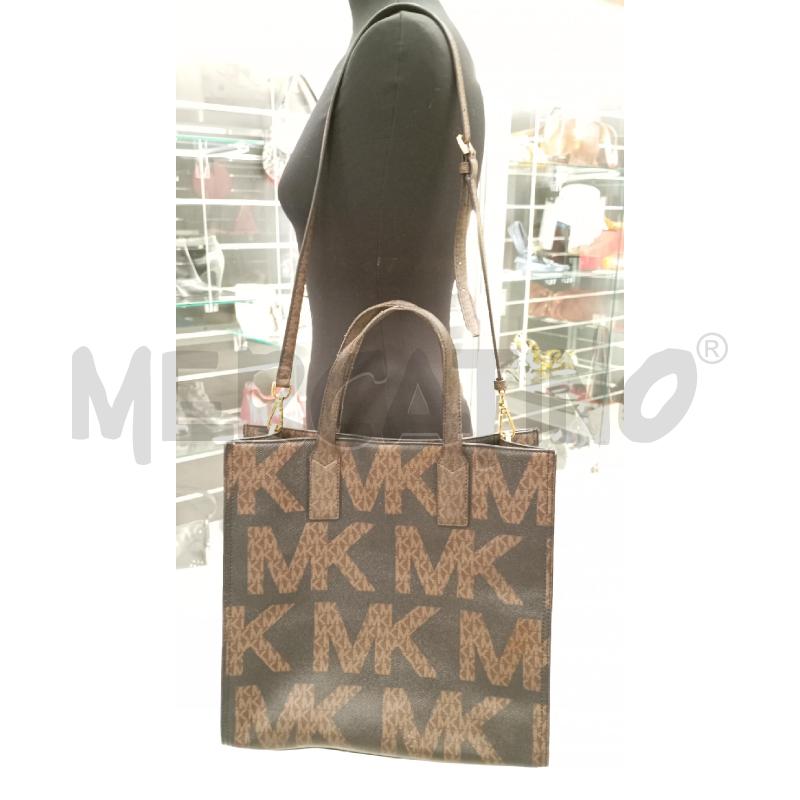 BORSA D MICHAEL KORS SHOPPER MA MK + TRACOLLA | Mercatino dell'Usato Roma viale tirreno 2
