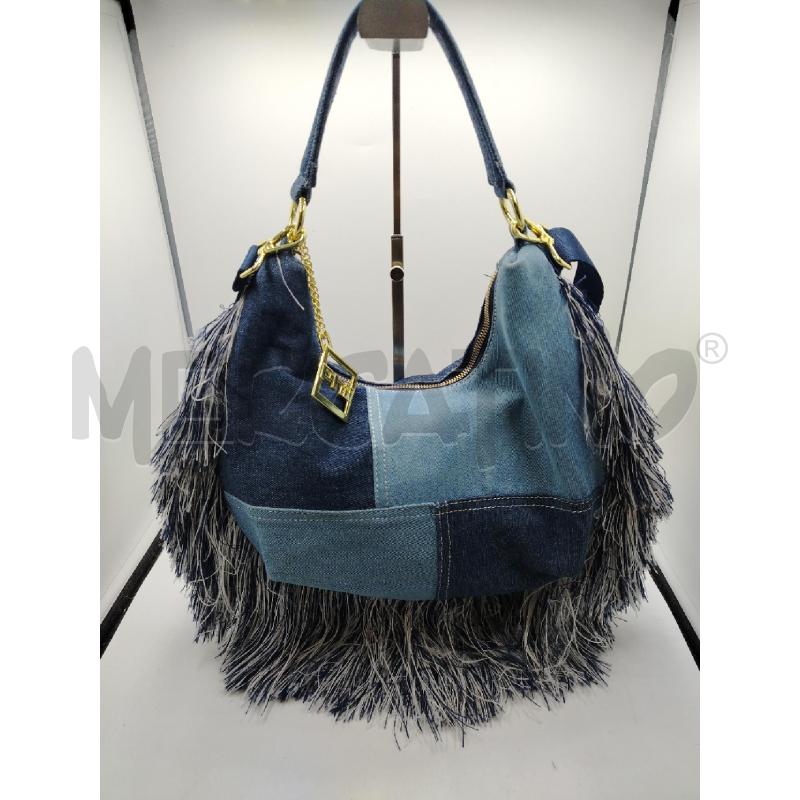 BORSA D PHIL JEANS FRANGE | Mercatino dell'Usato Roma viale tirreno 1