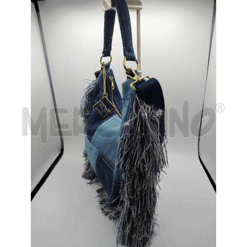 BORSA D PHIL JEANS FRANGE | Mercatino dell'Usato Roma viale tirreno 3