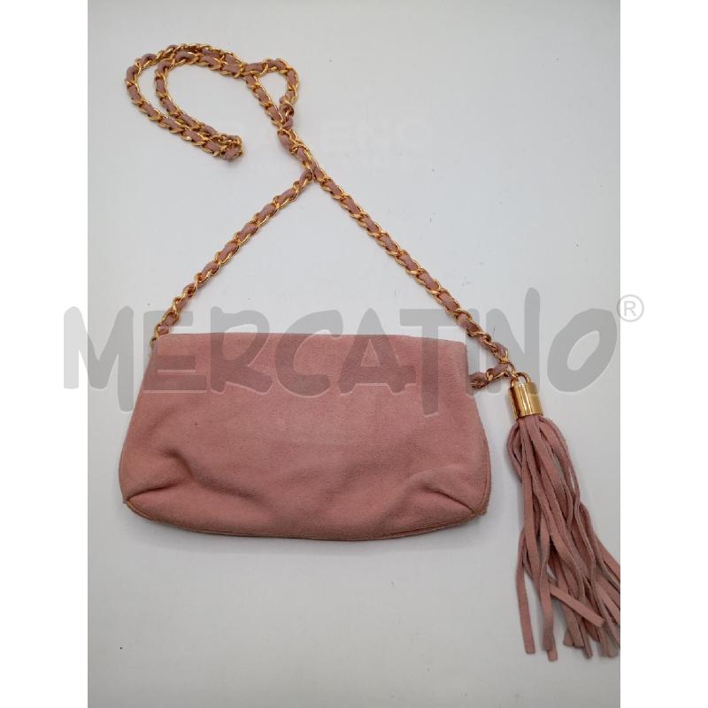 BORSA D PUCCI ROSA SCAMOSCIATA TRACOLLA CATENA DORATA  | Mercatino dell'Usato Roma viale tirreno 2
