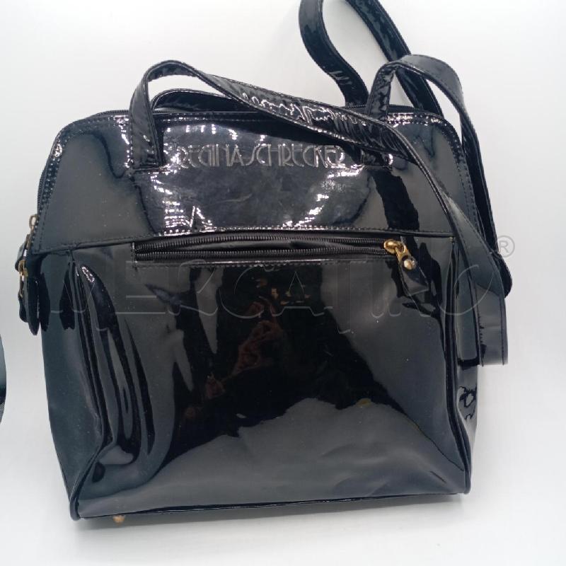 BORSA D REGINA SCHRECKER NE LUCIDA  | Mercatino dell'Usato Roma viale tirreno 1