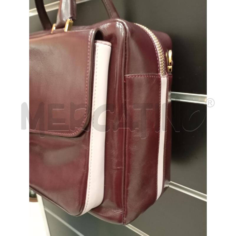 BORSA D TOD'S BURGUNDY PELLE + TRACOLLA  | Mercatino dell'Usato Roma viale tirreno 2