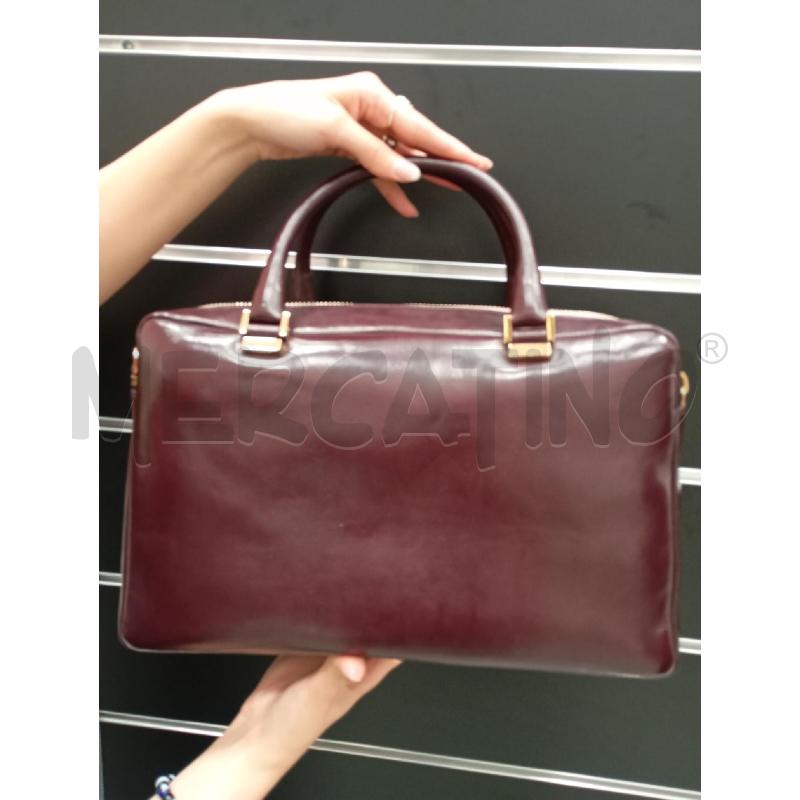 BORSA D TOD'S BURGUNDY PELLE + TRACOLLA  | Mercatino dell'Usato Roma viale tirreno 3