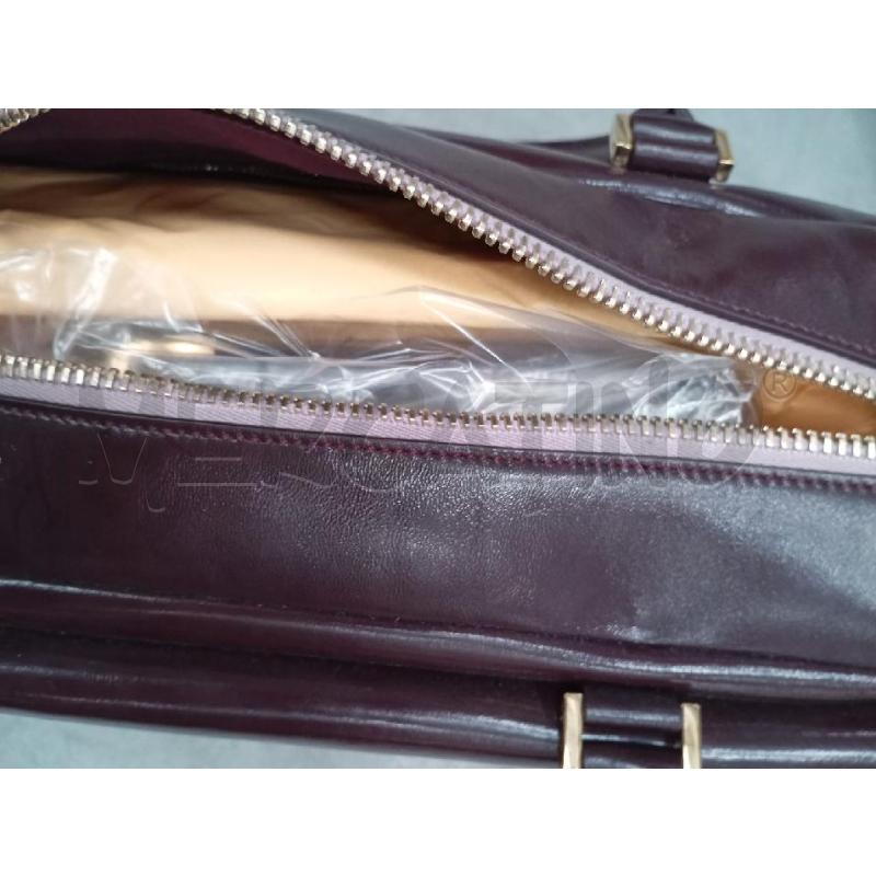 BORSA D TOD'S BURGUNDY PELLE + TRACOLLA  | Mercatino dell'Usato Roma viale tirreno 4