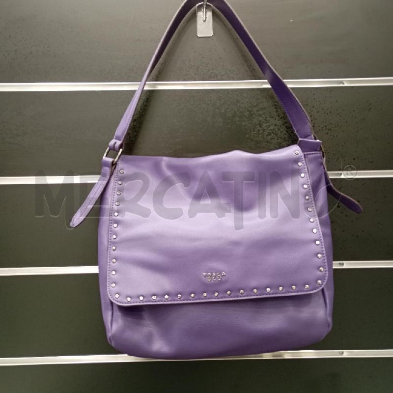 BORSA D TOSCA BLU VI BORCHIETTE GR CONT | Mercatino dell'Usato Roma viale tirreno 1