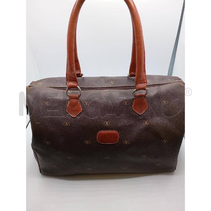 BORSA D VALENTINO GARAVANI MARRONE | Mercatino dell'Usato Roma viale tirreno 1
