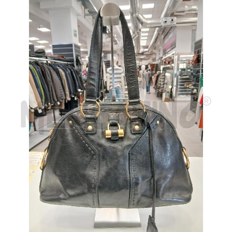BORSA D YVES SAINT LAURENT MUSE IN PELLE NERO | Mercatino dell'Usato Roma viale tirreno 1