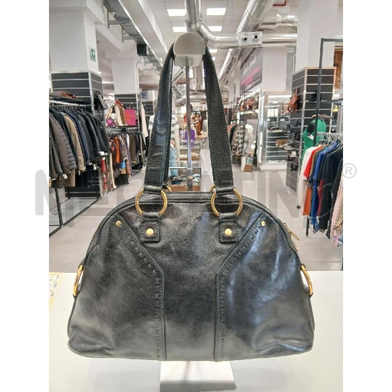 BORSA D YVES SAINT LAURENT MUSE IN PELLE NERO | Mercatino dell'Usato Roma viale tirreno 2