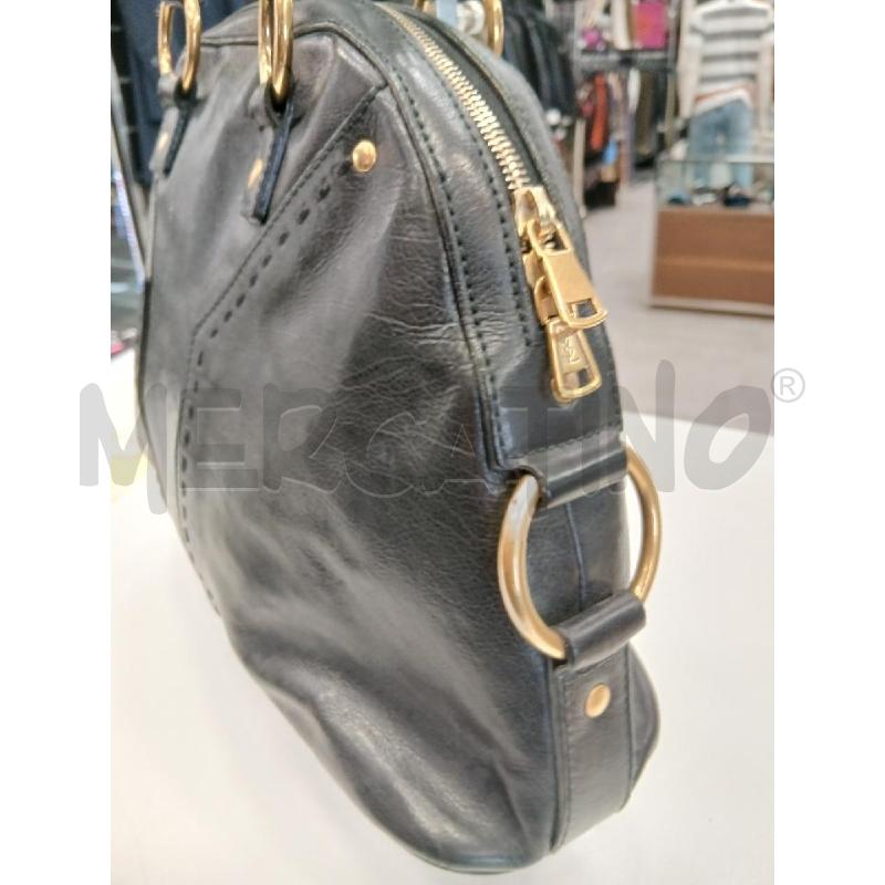 BORSA D YVES SAINT LAURENT MUSE IN PELLE NERO | Mercatino dell'Usato Roma viale tirreno 3