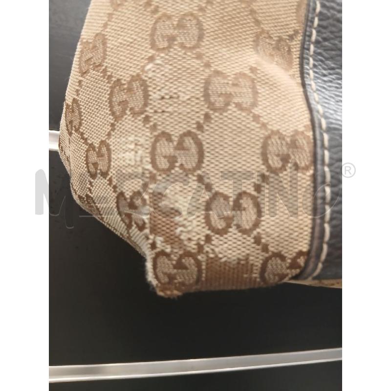 BORSA GUCCI MARRONE GG CANVAS NEW LADIES WEB TOTE DA RIV  | Mercatino dell'Usato Roma viale tirreno 3