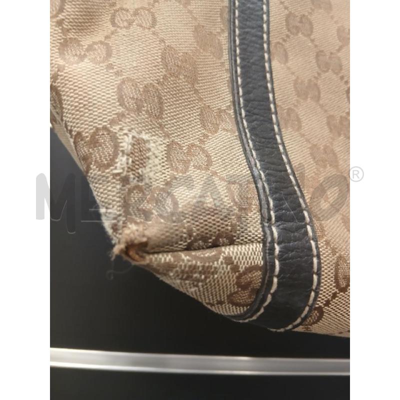 BORSA GUCCI MARRONE GG CANVAS NEW LADIES WEB TOTE DA RIV  | Mercatino dell'Usato Roma viale tirreno 4