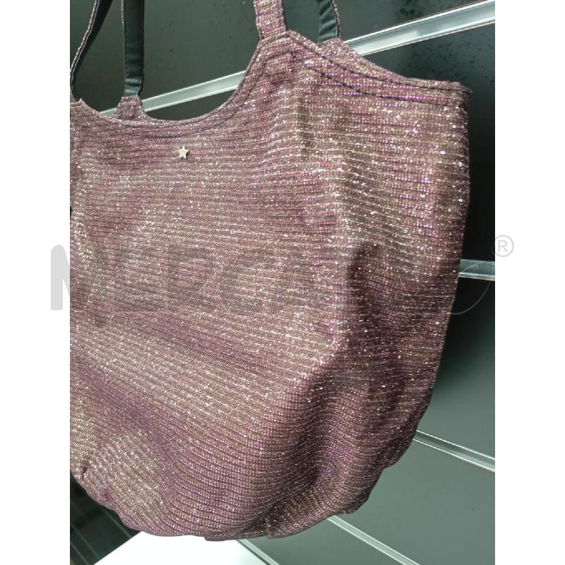 BORSA L'AURA BRONZO GLITTERATA | Mercatino dell'Usato Roma viale tirreno 2