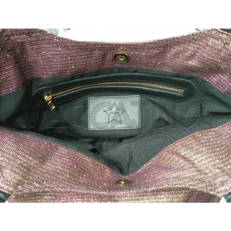 BORSA L'AURA BRONZO GLITTERATA | Mercatino dell'Usato Roma viale tirreno 5