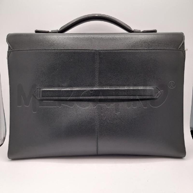 BORSA U MONTBLANC PELLE NERO  | Mercatino dell'Usato Roma viale tirreno 2