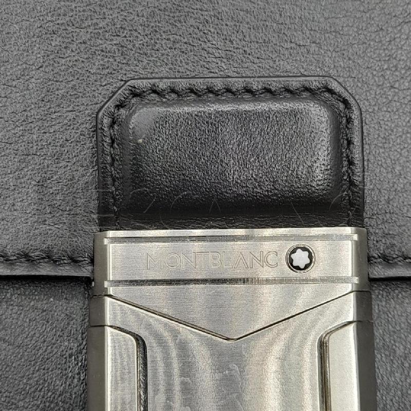 BORSA U MONTBLANC PELLE NERO  | Mercatino dell'Usato Roma viale tirreno 3
