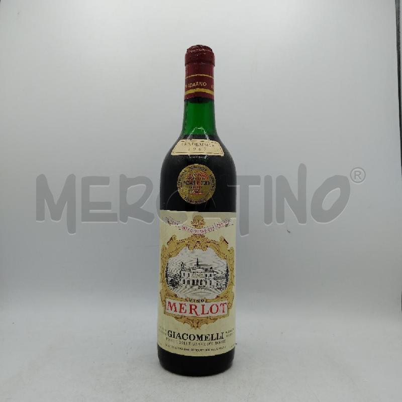 BOTTIGLIA DA COLL MERLOT GIACOMELLI | Mercatino dell'Usato Roma viale tirreno 1