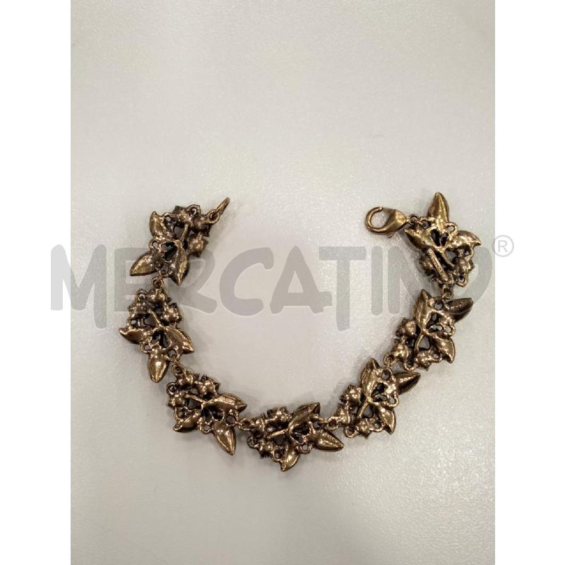 BRACCIALE ALCOZER&J OTTONE DORATO CON PERLINE | Mercatino dell'Usato Roma viale tirreno 2