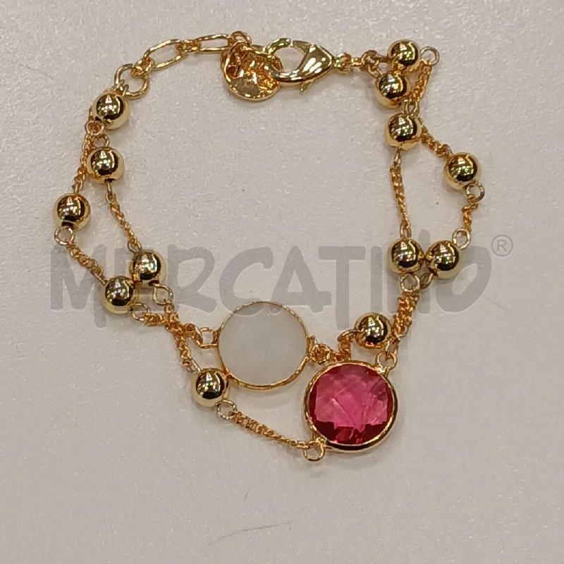 BRACCIALE AMOVENEZIA PALLINE DOR PIETRA BIA RSS | Mercatino dell'Usato Roma viale tirreno 1