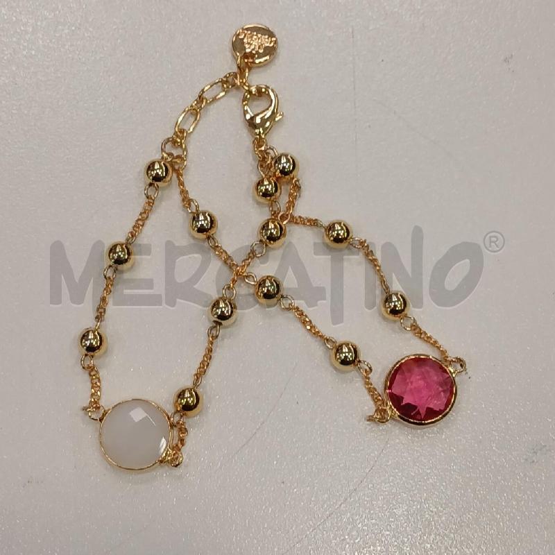 BRACCIALE AMOVENEZIA PALLINE DOR PIETRA BIA RSS | Mercatino dell'Usato Roma viale tirreno 2