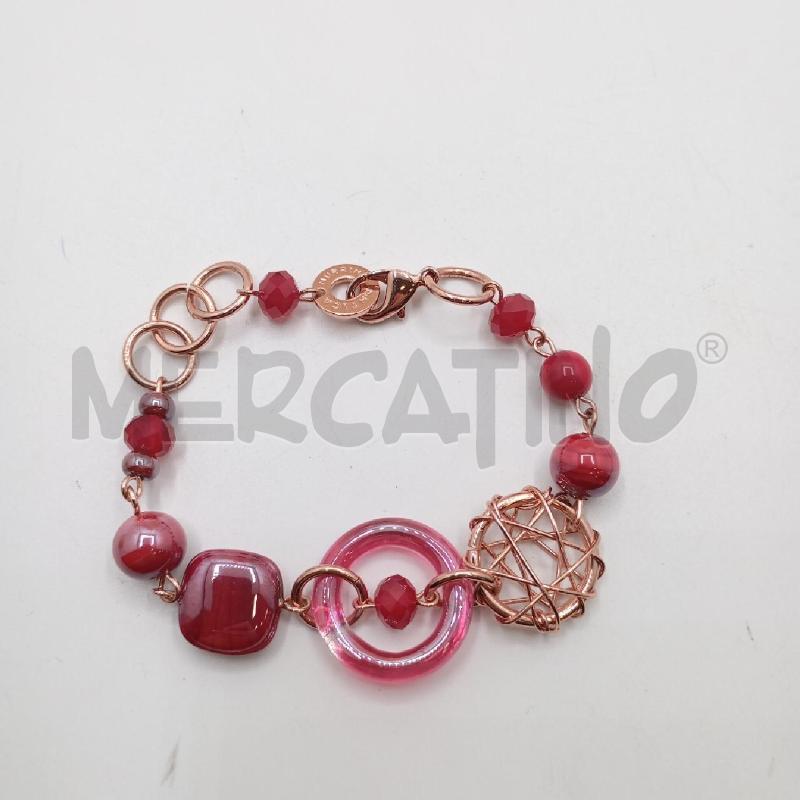 BRACCIALE ANTICA MURRINA SFERE RSS ANELLO VETRO | Mercatino dell'Usato Roma viale tirreno 1