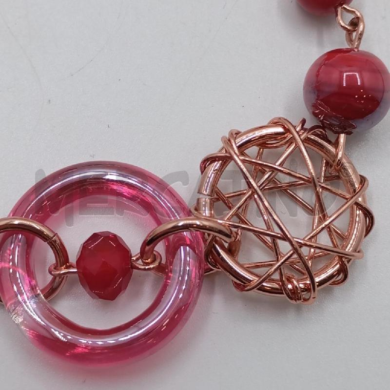 BRACCIALE ANTICA MURRINA SFERE RSS ANELLO VETRO | Mercatino dell'Usato Roma viale tirreno 3