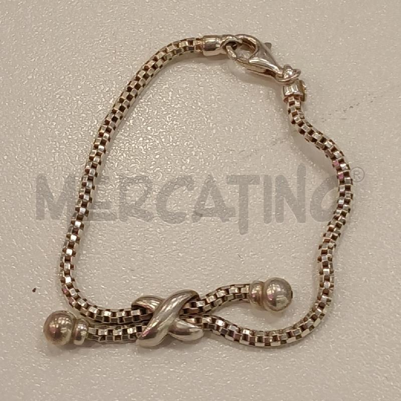 BRACCIALE ARGENTATO NODO  | Mercatino dell'Usato Roma viale tirreno 2