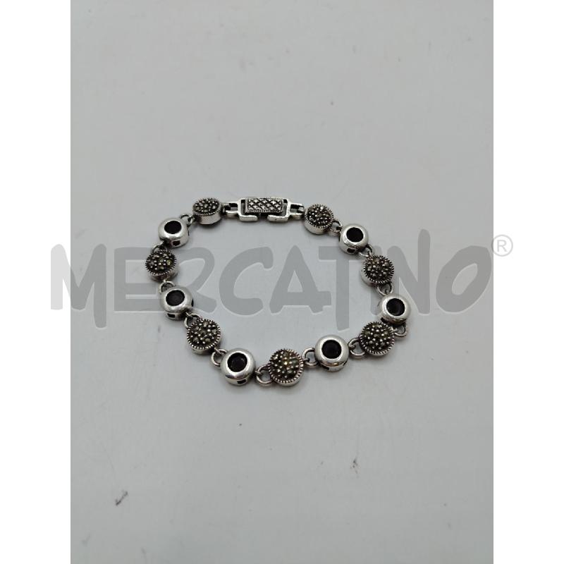 BRACCIALE ARGENTATO PIETRA  | Mercatino dell'Usato Roma viale tirreno 1