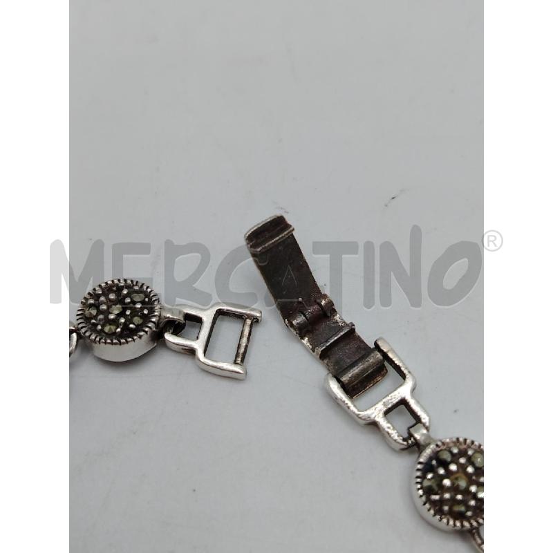 BRACCIALE ARGENTATO PIETRA  | Mercatino dell'Usato Roma viale tirreno 2