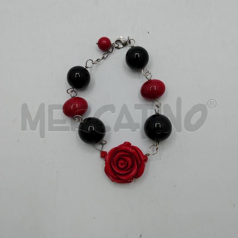 BRACCIALE ARGENTATO SFERE RSS NE ROSA RSS | Mercatino dell'Usato Roma viale tirreno 2