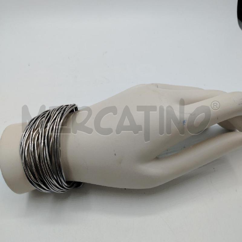 BRACCIALE FASCE ARGENTATO INTORCIGLIATE  | Mercatino dell'Usato Roma viale tirreno 1