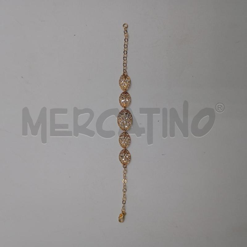 BRACCIALE MET LAVORATO DOR FIORI GR  | Mercatino dell'Usato Roma viale tirreno 1