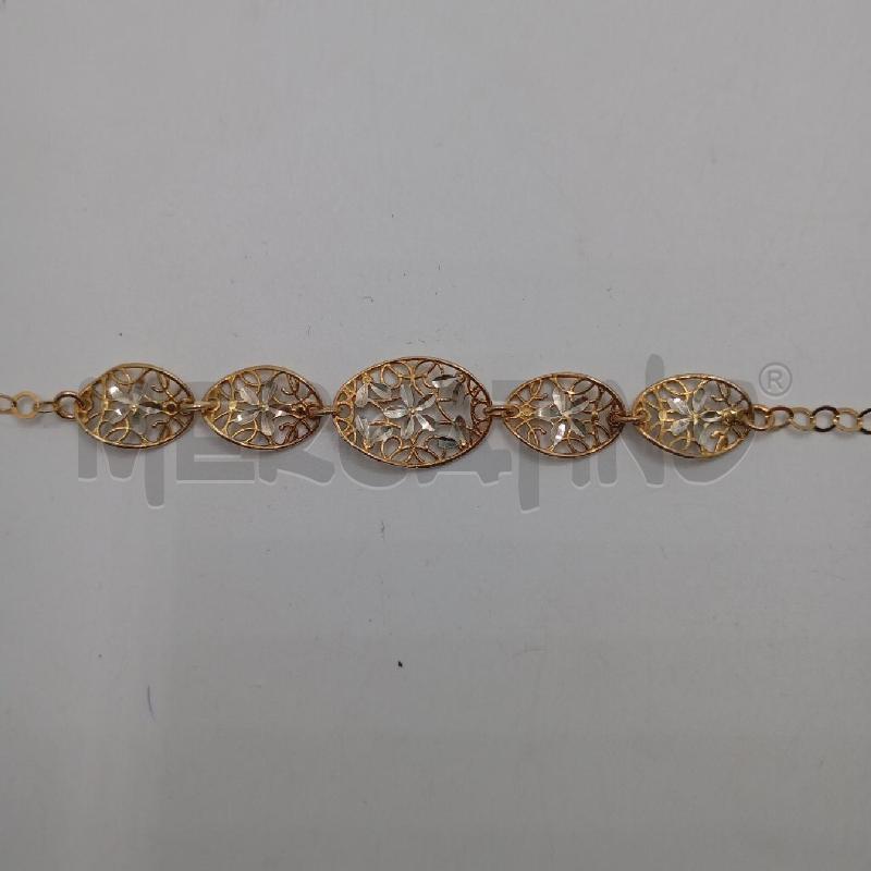 BRACCIALE MET LAVORATO DOR FIORI GR  | Mercatino dell'Usato Roma viale tirreno 2