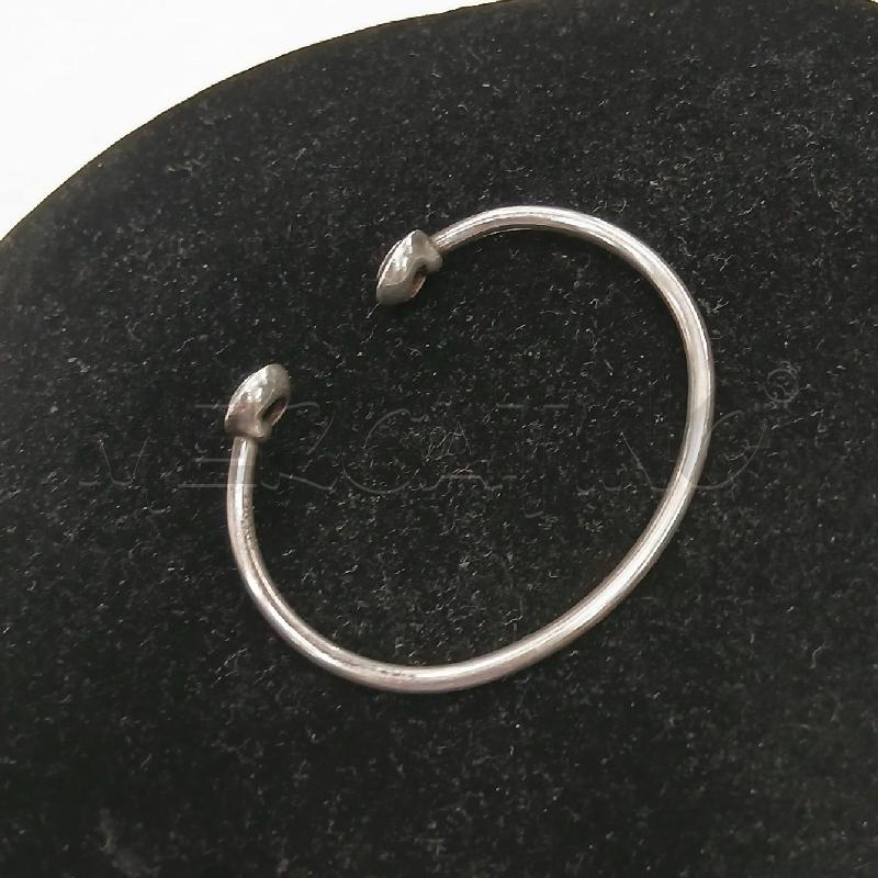 BRACCIALE PANDORA RIGIDO APERTO FINALI TONDI SCRITTA | Mercatino dell'Usato Roma viale tirreno 2