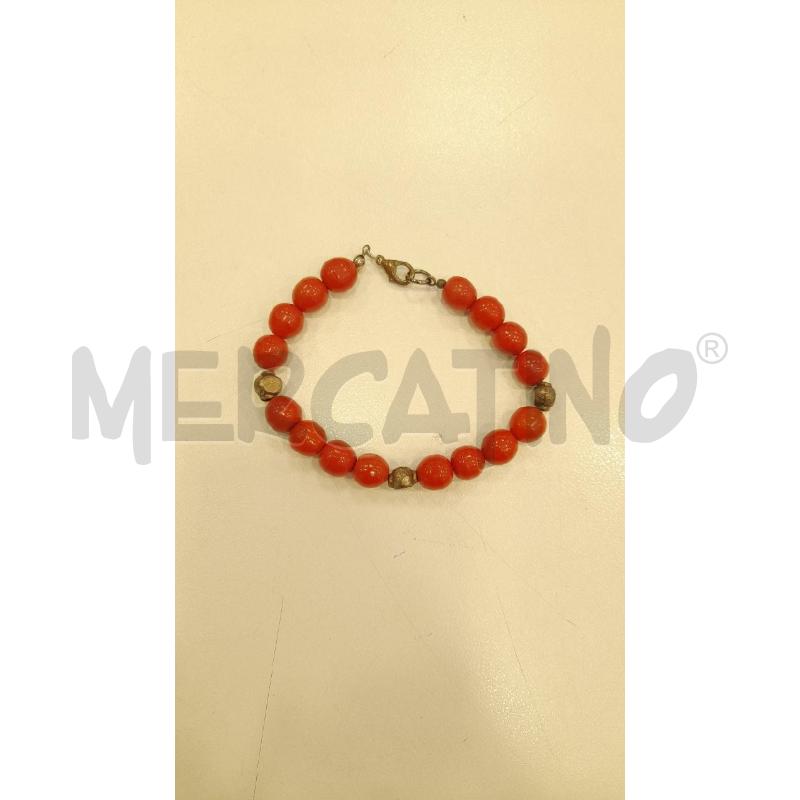 BRACCIALE PASTA DI CORALLO+CIOND MET | Mercatino dell'Usato Roma viale tirreno 1
